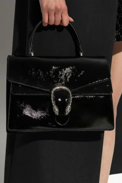 Gucci CZARNY Torba na ramie `Dionysus Medium`