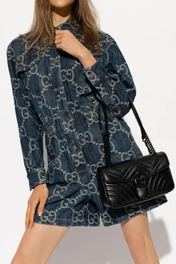 Gucci CZARNY Torba na ramię ‘GG Marmont Small’