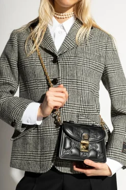 Gucci CZARNY Torba na ramię ‘GG Matelassé Small’
