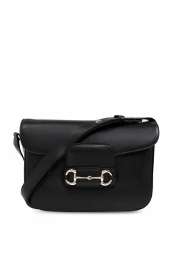 Gucci CZARNY Torba na ramię `Horsebit 1955 Small`