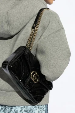 Gucci CZARNY Torba na ramię `GG Marmont Small`