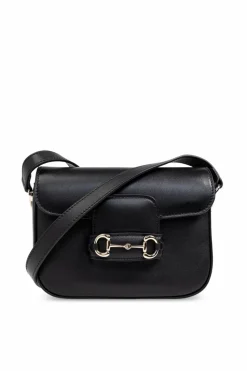 Gucci CZARNY Torba na ramię `Horsebit 1955 Soft Mini`