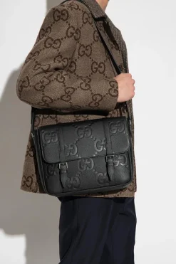 Gucci CZARNY Torba na ramię ‘GG Jumbo Medium’
