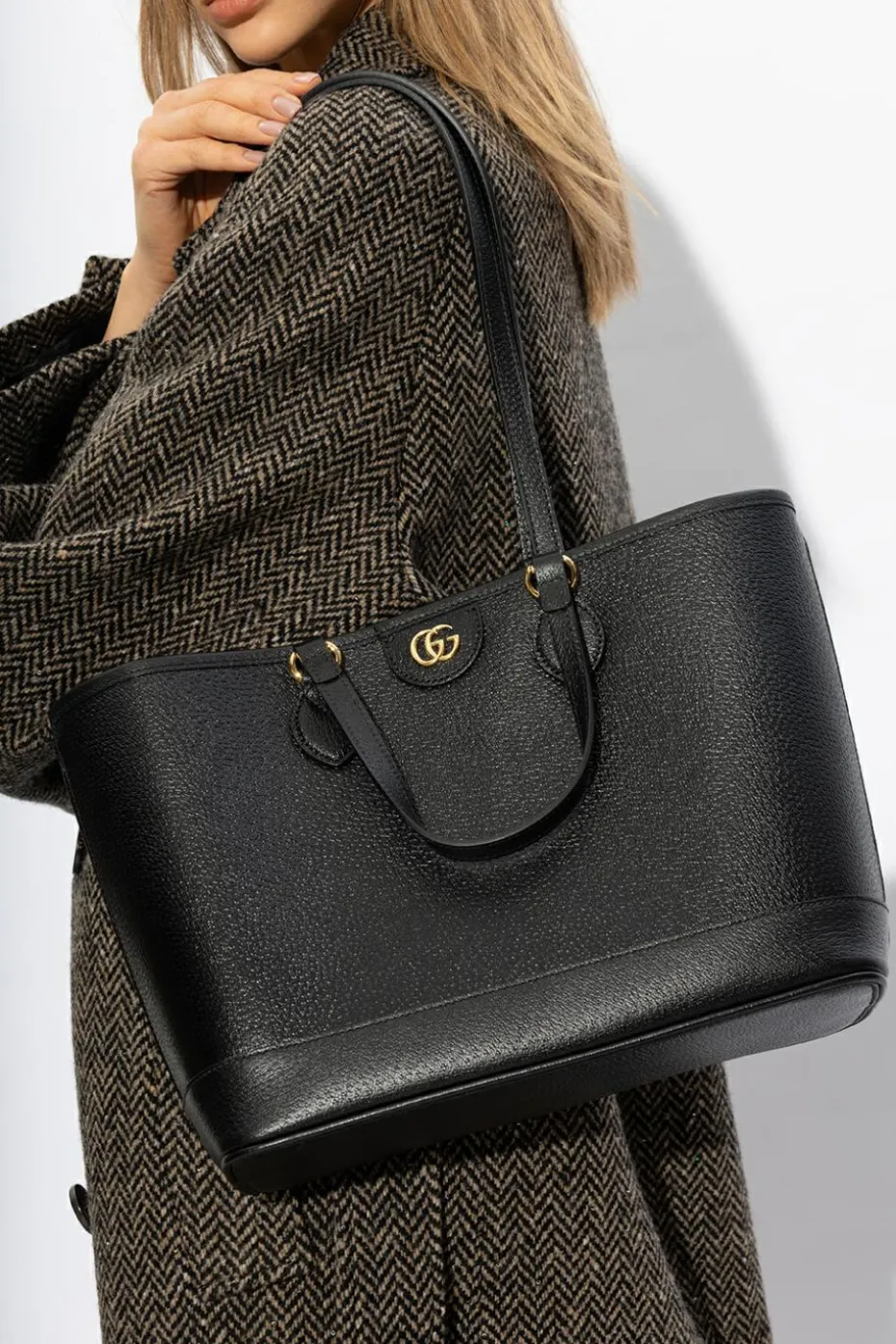 Gucci CZARNY Torba ‘Ophidia Small’ typu ‘shopper’