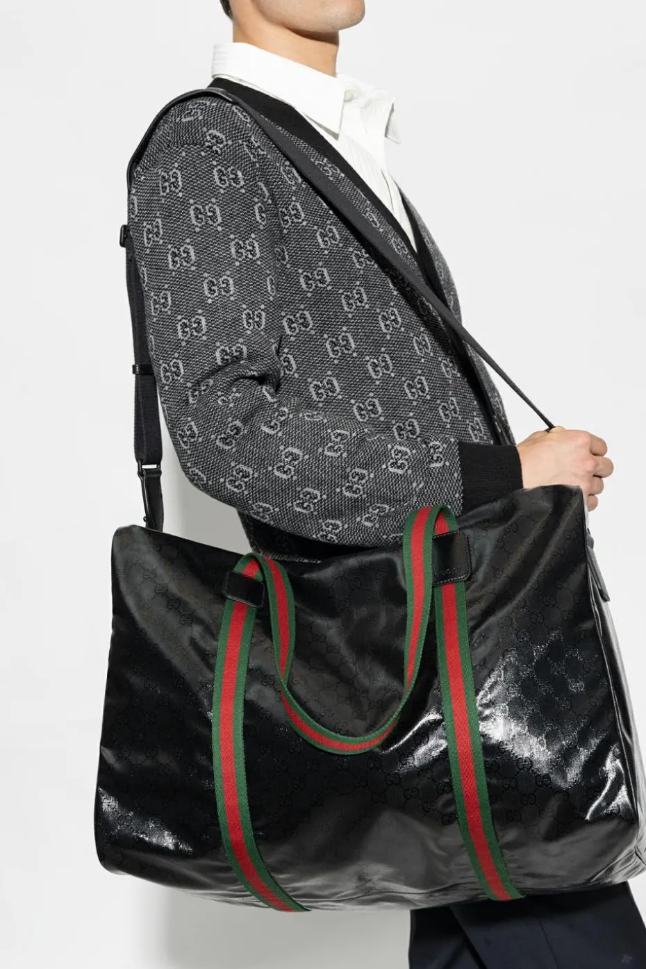 Gucci CZARNY Torba podręczna ‘Duffle Maxi’