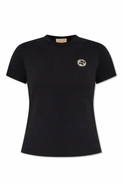 Gucci CZARNY T-shirt z logo