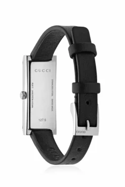 Gucci CZARNY Zegarek na skórzanym pasku