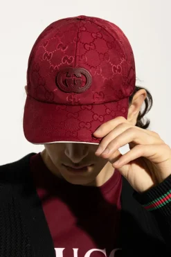 Gucci CZERWONY Czapka z daszkiem