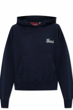Gucci GRANATOWY Bluza z logo
