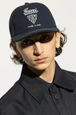 Gucci GRANATOWY Czapka z daszkiem