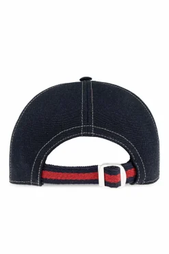 Gucci GRANATOWY Czapka z daszkiem