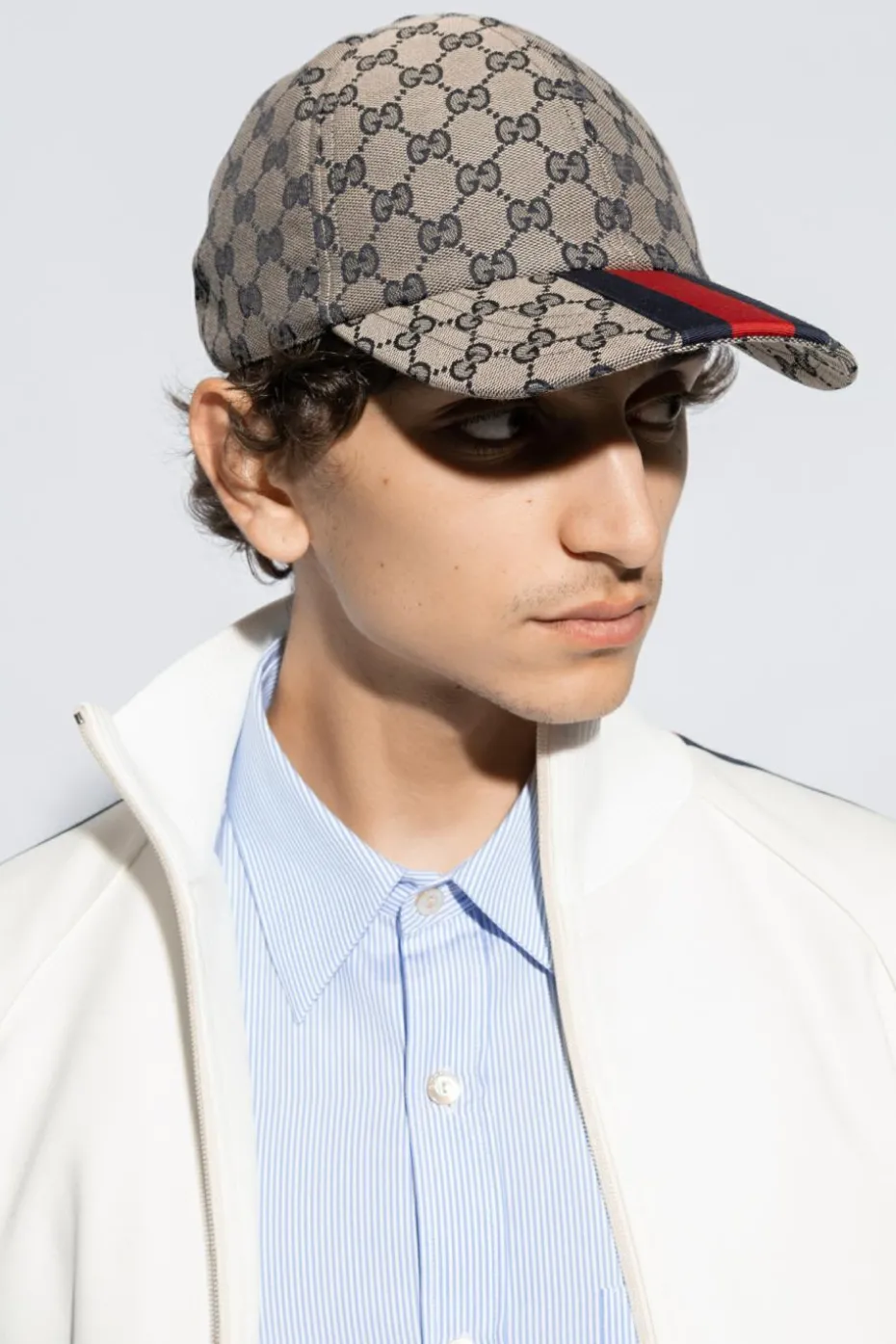 Gucci GRANATOWY Czapka z daszkiem