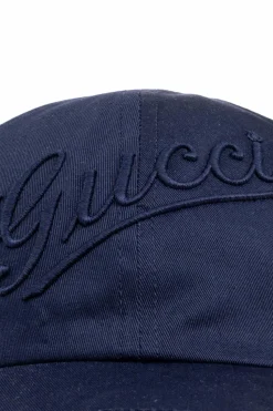Gucci GRANATOWY Czapka z daszkiem