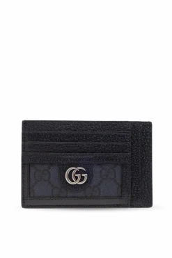 Gucci GRANATOWY Etui na karty z logo
