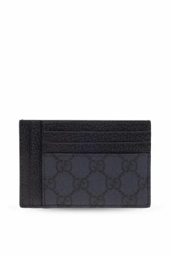 Gucci GRANATOWY Etui na karty z logo