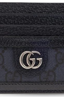Gucci GRANATOWY Etui na karty z logo