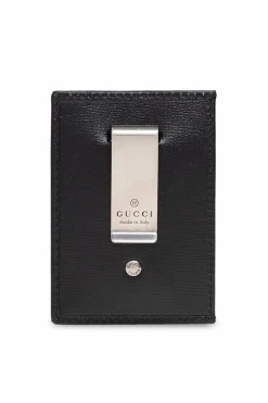 Gucci GRANATOWY Etui na karty z logo