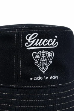 Gucci GRANATOWY Kapelusz z logo