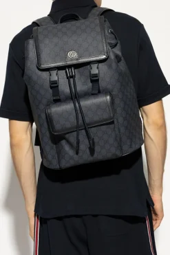 Gucci GRANATOWY Plecak `Ophidia Large`