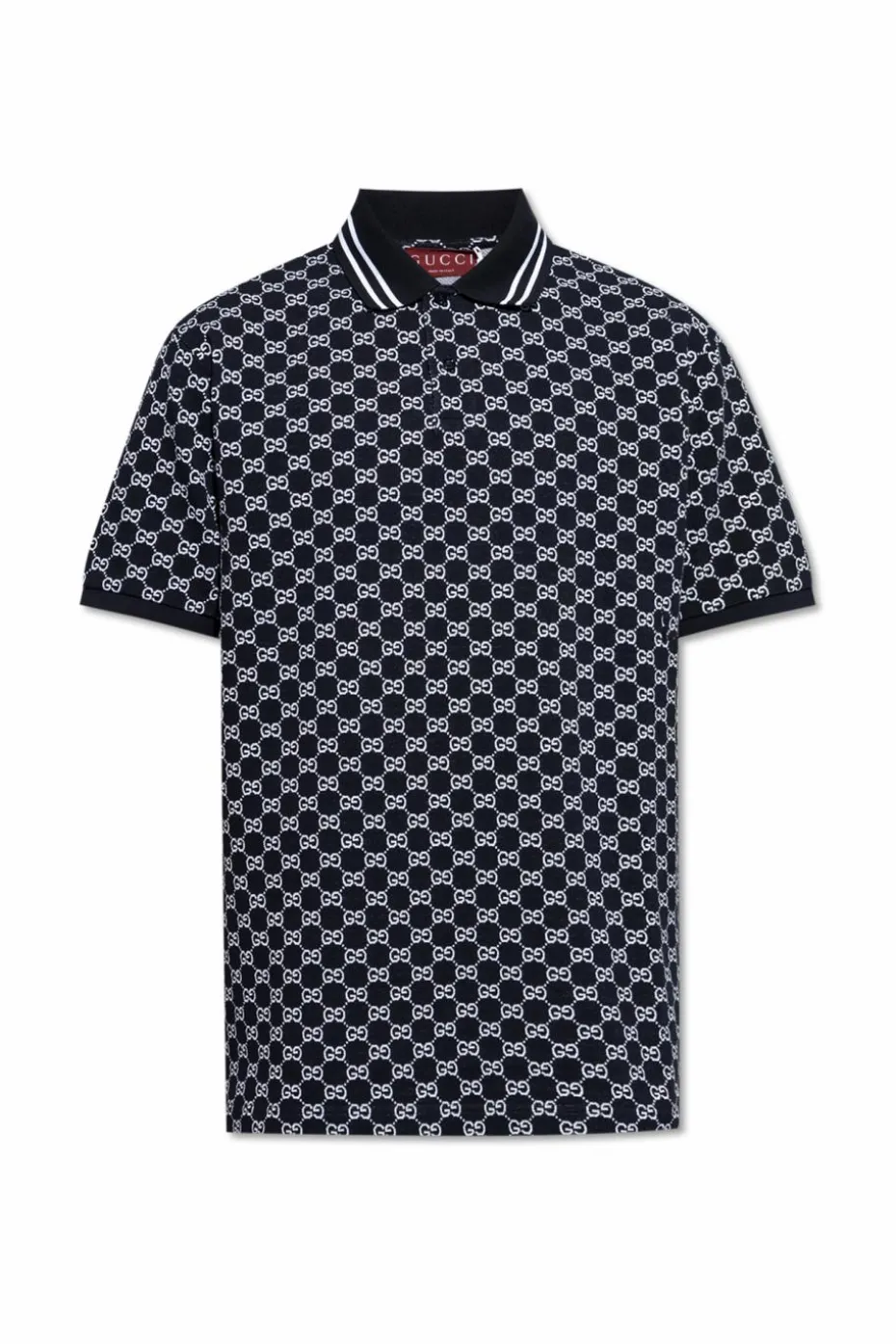 Gucci GRANATOWY Polo z monogramem