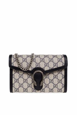 Gucci GRANATOWY Portfel na łańcuchu ‘Dionysus’