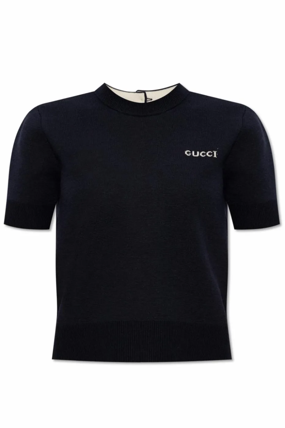 Gucci GRANATOWY Top z logo