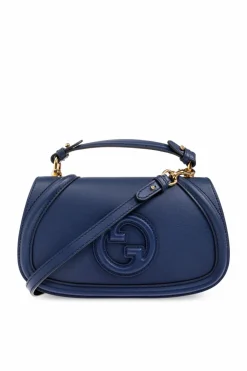 Gucci GRANATOWY Torba do ręki `Blondie Medium`