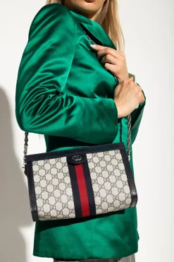 Gucci GRANATOWY Torba na ramię ‘Ophidia Small’