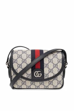 Gucci GRANATOWY Torba na ramię ‘Ophidia Mini’