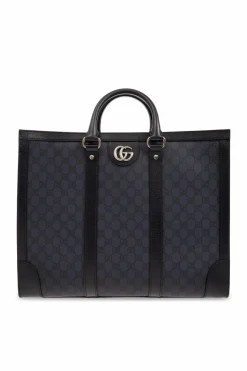 Gucci GRANATOWY Torba ‘Ophidia Large’ typu ‘shopper’