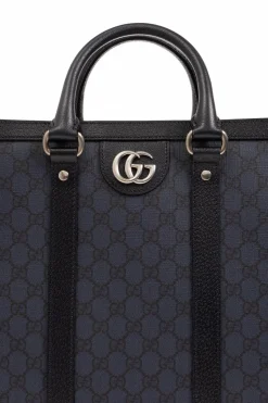 Gucci GRANATOWY Torba ‘Ophidia Large’ typu ‘shopper’