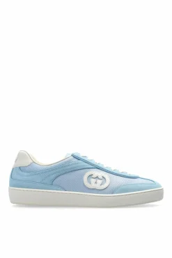 Gucci jasnoniebieski Sznurowane buty sportowe