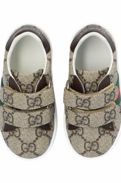 Gucci Kids beżowy Buty sportowe z monogramem
