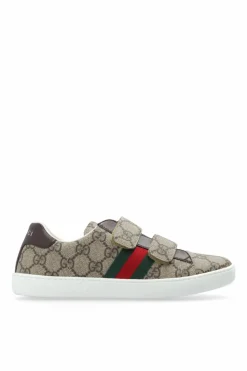 Gucci Kids beżowy Buty sportowe z monogramem