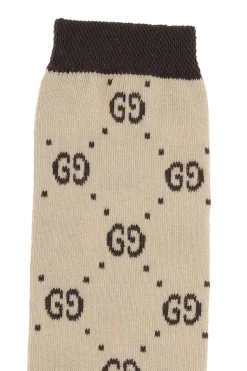 Gucci Kids beżowy Skarpety z logo