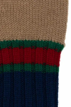Gucci Kids beżowy Wełniane rękawiczki