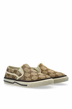 Gucci Kids beżowy Wsuwane buty z monogramem
