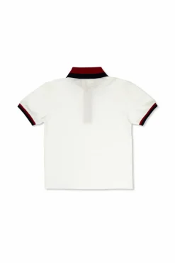 Gucci Kids BIAŁY Bawełniane polo