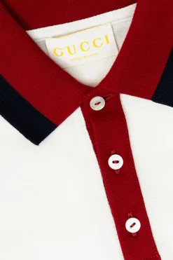 Gucci Kids BIAŁY Bawełniane polo