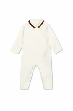 Gucci Kids BIAŁY Bawełniany kombinezon