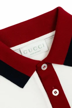 Gucci Kids BIAŁY Bawełniane polo