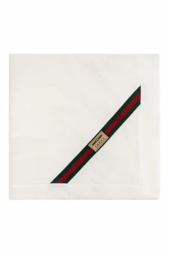 Gucci Kids BIAŁY Koc z logo