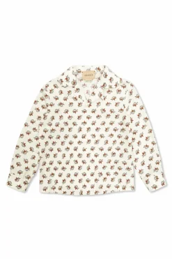Gucci Kids BIAŁY Koszula ze wzorem
