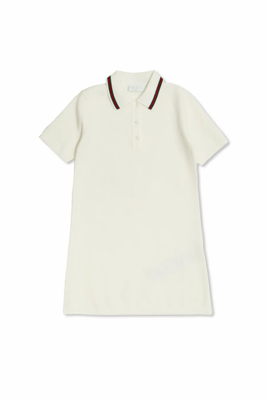 Gucci Kids BIAŁY Sukienka z kołnierzem