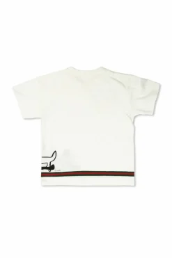 Gucci Kids BIAŁY T-shirt z nadrukiem