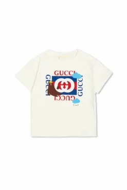 Gucci Kids BIAŁY T-shirt z logo