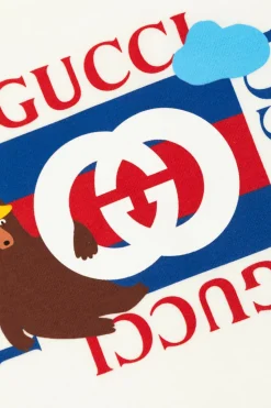 Gucci Kids BIAŁY T-shirt z logo