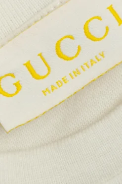 Gucci Kids BIAŁY T-shirt z nadrukiem