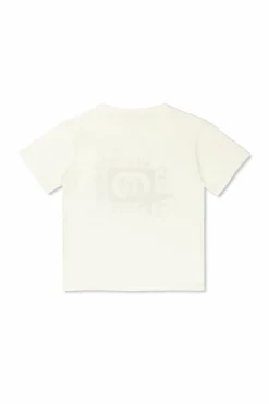 Gucci Kids BIAŁY T-shirt z kolorowym nadrukiem