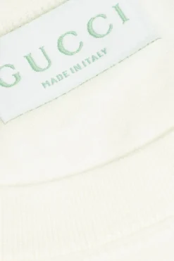 Gucci Kids BIAŁY T-shirt z nadrukiem